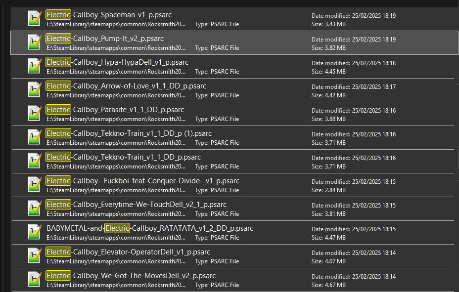 CDLC not showing up in list